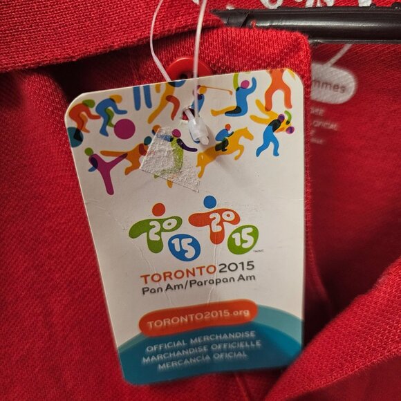 Toronto 2015 Pan Am Games Mens Red Polo Shirt 2XL - Picture 13 of 15